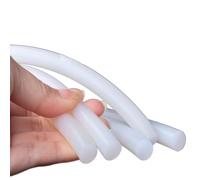 Window Seal Strip,Gap Solid Sealing Strip 1 Meter to 10 Meters White Solid Silicone Cord Bar High Temperature Round Rubber excluder(Dia 15mm,10 Meters)