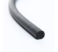 Window Seal Strip, Window Seal Rubber Foam Sponge Seal Strip Round Dia Black(1M_Dia. 3.5MM)