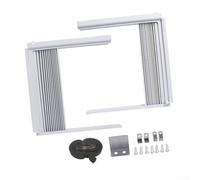 Window Sealing Plate for Portable Air Conditioner, Adjustable Retractable Louvre Vent Kit, Insulated Windproof AC Window Panel
