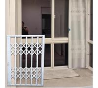 Window Security Bars, Anti-Burglar Lockable Balustrades for Sliding Balcony/Gate, Height Options 20-70 Inch, Pet Safety Guard (80x120cm)