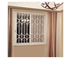 Window Security Folding Lockable Retractable for Kids & Pets Safety Proof, DIY Easy Install Burglar Proof Home Security