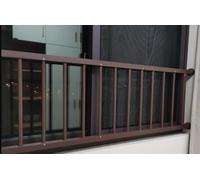 Window Security Grilles Window Railings Parapets DIY Window Grilles Window Security Screens Safety Window Grates Anti-Theft Window Protection/Brown H80cm/L126cm