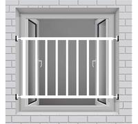 Window Security Grilles Window Railings Parapets DIY Window Grilles Window Security Screens Safety Window Grates Anti-Theft Window Protection/White H70cm/L114cm