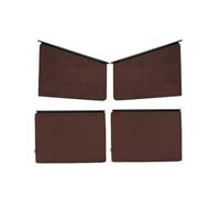 Window Shades Car Sunshade Sun Protection Heat Insulation Side Window Curtain Summer Mounted Glass Retractable Track(Brown 4pcs)