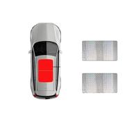 Window Shades Sunroof Sunshade Suitable For VW For Touran 5T 2016~2023 2022 Car Panoramic Roof 2X Heat Shield Window Sunshade Anti-UV(Silver)