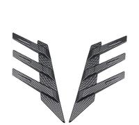 Window Side Shutter Cover 1 Pair Car Rear Windshield Sticker Decoration Side Splitter Trim Window Louver Sunshade Spoiler Automobile Window Mouldings(Carbon fiber look)