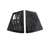 Window Side Shutter Cover Fit For 3 2009-2013 Car Rear Louver Window Side Shutter Cover Trim Sticker Vent Scoop ABS Carbon Fiber Black Automobile Window Mouldings(Carbon)