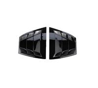 Window Side Shutter Cover Fit For 3 Axela 2014-2018 Car Rear Louver Window Side Shutter Cover Trim Sticker Vent Scoop ABS Carbon Fiber Automobile Window Mouldings(Gloss Black)