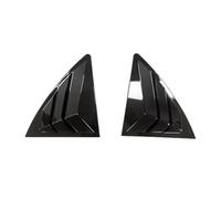 Window Side Shutter Cover Fit For Corolla 2007-2013 Car Rear Window Louver Shutter Cover Exterior Side Vent Trim Sticker Scoop Automobile Window Mouldings(Gloss Black)