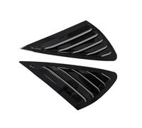 Window Side Shutter Cover Fit For Ford Focus MK2 Hatchback 2005-2011 Car Rear Louver Window Side Shutter Cover Trim Sticker Vent Scoop Automobile Window Mouldings(Gloss Black)
