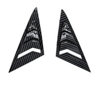 Window Side Shutter Cover Fit For Golf 7 MK7 .5 2013-2019 Rear Window Louver Shutter Cover Side Vents Carbon Look Vent Trim ABS 2pcs Automobile Window Mouldings(Carbon Look)