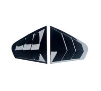 Window Side Shutter Cover Fit For Jetta MK6 2012-2018 Car Rear Louver Window Side Shutter Cover Trim Sticker Vent Scoop Carbon Automobile Window Mouldings(Gloss Black)