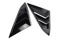 Window Side Shutter Cover Side Vent Air Outlet Rear Quarter Louver Exterior Car Modification Custom Fit Design Easy Installation Automobile Window Mouldings(Black Spray Paint)
