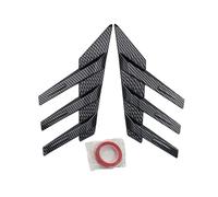 Window Side Shutter Cover Universal Rear Windshield Side Spoiler Vents Decoration General Window Louvers Exterior Decorative Wing Accessories Automobile Window Mouldings(Carbon color)