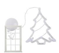 Window Silhouette Lights Decorations - Lighted Wire Window Decoration | Battery Operated Elegant Vivid Christmas Window Silhouette Lights with Suction Cup for Christmas Home Party Decoration