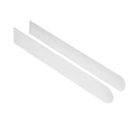 Window Sill Capping Board - Bullnose Window Board Sill Cover - Plastic Window Cill Cover - 1.25 Metre Length (Long End Caps Pair)