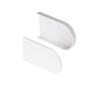 Window Sill Capping Board - Bullnose Window Board Sill Cover - Plastic Window Cill Cover - 1.25 Metre Length (Short End Caps Pair)