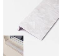 Window Sill Cover - Decorative Marble Texture Tile Finish, Non-Rust Ledge Capping for Home or Hotel, Durable Window Sill Board