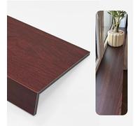 Window Sill Cover，，Modern Wood Window Sill Protectors - Decorative Balcony Ledge Guard, 120x20cm (Red) - Stylish Interior Nosing Cover for Bedroom & Home Windows