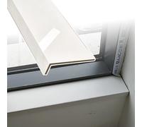 Window Sill Cover，，Moisture Resistant White Window Sill Cover, Custom Size 39.4"x5.9" Edge Protector for Kitchen & Restaurant Bay Windows, Durable Ledge Guard, Sl inish