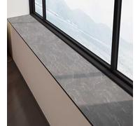 Window Sill Cover，，Super Absorbent Diatomaceous Earth Window Sill Mat, Quick Drying Non-Slip Marble Print Pad for Kitchen, Bathroom, Balcony, Plant Shelf - Easy Clean (10x63in/25x160cm)