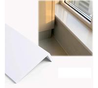 Window Sill Cover，，Waterproof PVC Window Sill Cover - Bright White Ledge Protector, Cuttable Replacement Plate for Home Decor (130x20x/51x8in) - Ideal for Window Protection & Style