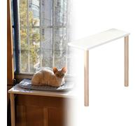 Window Sill Extender for Cats and Plants, Sturdy Perch with Support Legs, Space-Saving Design for Indoor Use