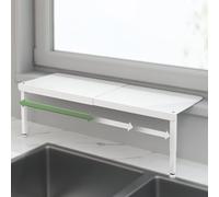 Window Sill Extender Plate, Adjustable Carbon Steel Shelf for Plants and Cats, Expandable Perch for Window Ledge