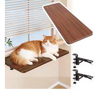 Window Sill Extender Plate, No Drilling Cat Perch, Folding Ledge Extender and Countertop Organizer, Easy Install Plant Shelf