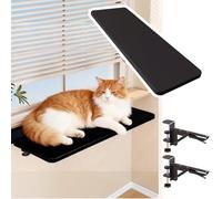 Window Sill Extender Plate, No Drilling Cat Perch, Folding Ledge Extender and Countertop Organizer, Easy Install Plant Shelf
