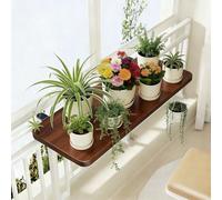 Window Sill Extender Shelf for PlantsFolding & Removable SpaceSaving Window Sill PlateWalnut Finish70x25cm (27.6x9.8in)
