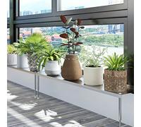 Window Sill Extender with Adjustable Support Legs, Space-Saving Shelf for Windowsill and Balcony, Fits Height 18-32cm, Ideal Countertop Extension, 120x30cm