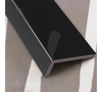 Window Sill Mat, Window Sill Protector, Acrylic Sheet, Easy to Install, Ledge Guard Protectors, Ledge Cover, for Home Hotel Kitchen Bathroom Outdoor(Black,90x20cm/35.4x7.9in)
