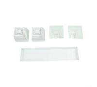 Window Sill Plastic Flowerpot Set 4-7 Pcs Drainage Tray White | Space saving for balconies Lightweight plastic for easy moving Includes 3mm breathable drainage holes