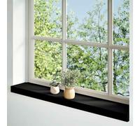 Window Sills Made of Solid Oak Wood Dark Brown 80 x 15 x 2 cm Pack of 2 for Indoor, Renovation, Assembly, Installation, Insulation, Sealing, Durable Window Sill