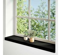 Window Sills Made of Solid Oak Wood Dark Brown 90 x 20 x 2 cm Pack of 2 Sturdy Window Sill for Indoor Assembly and Renovation with Natural Grain and Easy-Care Surface