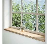 Window Sills Untreated Solid Oak Wood 140 x 30 x 2 cm Indoor Installation and Installation Accessories for Window Frame, Seal, Insulation, Renovation, Replacement and Refurbishment, Pack of 2