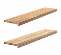 Window Sills Window Ledge Window Board 2 pcs Untreated Solid Wood Oak vidaXL