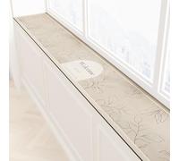 Window Sills, Windowsill Protector, Absorbent and Quick Drying, Easy to Maintain, Easy to Cut, Non Slip Bottom, Beautiful and Practical(Beige,30x100CM/12x39IN)