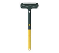 Window Squeegee for Glass Cleaning, 2 in 1 Multifunctional Wet and Dry Application, Glass Cleaner Tool, for Patio, Balcony, Doors, Glass, Mirrors, Dusty Corners and Outdoor Use