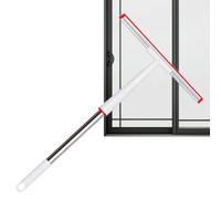 Window Squeegee, Mirror Brush, Ergonomic Handheld Cleaner with 9.8 X 6.3 Inches Size, Tile Wiper, Cleaning Tool for Balcony, Kitchen, Floor, Patio, Garage, Dorms, Bathroom, Hotel, White