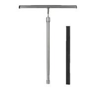Window Squeegee - Shower Windscreen Wiper - 34.8 cm Window Cleaning Equipment | Stainless Steel Telescopic Heavy | Ideal for Bathroom, Mirror and Car Glass - for Home Use and Can