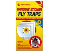 PestShield Window Sticker Fly Traps - Yellow
