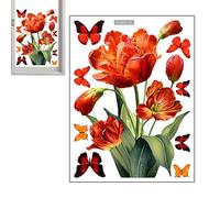 Window Stickers - Colourful Butterfly Window Clamps | Static Creative Double Side Decoration | Vivid Window Decals | Workplace Wall Door, Theme Party, Shop, Home, Classroom