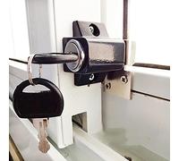 Window Stopper Sliding Window Restrictor Ventilation Lock Furniture Hardware Aluminum Alloy Heavy-Duty with Keys Child Safety Lock Childproof