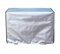 Window-style Air Conditioner Covers for Outside, Oxford Cloth Dust Cover, Five-sided Full Coverage, with Straps, Waterproof(Silver,88x60x35cm/34x24x14in)
