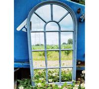 Window Style Wall Mirror Simply Stylish Decor 69x 34cm Grey Rustic