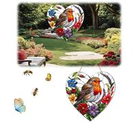 Window Sun Catcher,Hanging Ornament for Window Decor,Home Window Decoration,Garden Sun Catchers with Stained Glass,Hanging Garden Ornaments,Crystal Suncatcher,Wind Chimes Indoor,Wind Charms for Garden