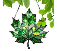 Window Sun Catchers - Autumn Maple Leaves Light Catcher for Window | Aesthetic Wall Crafts Pendant, Thanksgiving Decoration for Balconies Garden Doorways Wall Yard Bedroom