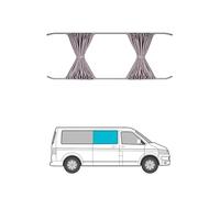 Window Sun Shade Curtain Compatible with Renault Trafic 2014-2023 Behind Driver Grey Campervan Auto Protection Visor Blinds Block UV Rays and for Privacy